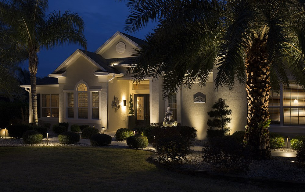 Landscape Lighting on House