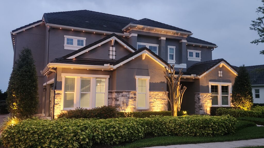 landscape lighting, concept image.