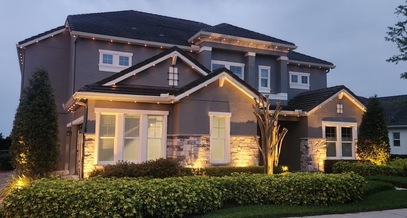 landscape lighting, concept image.